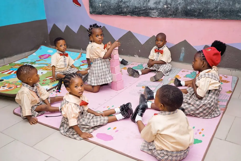 Children in the Early Years soft-play area