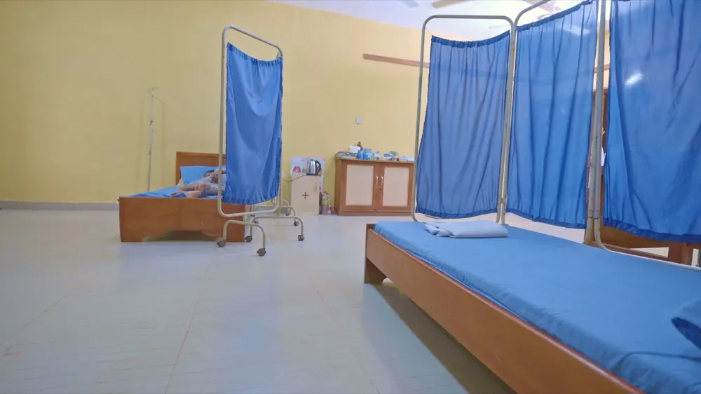 The Life Baker medical centre, with beds and screened treatment bays