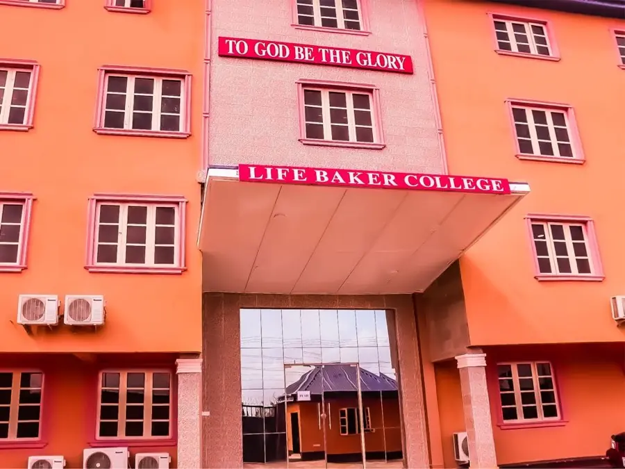 The main Life Baker College building and entrance