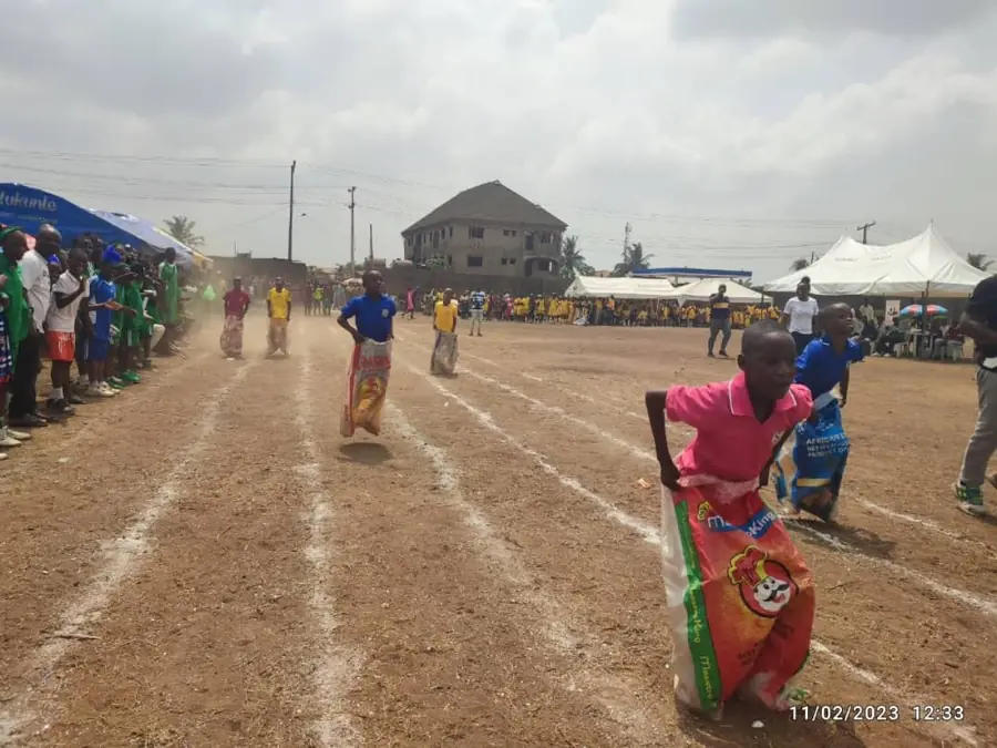 A race on the marked running track