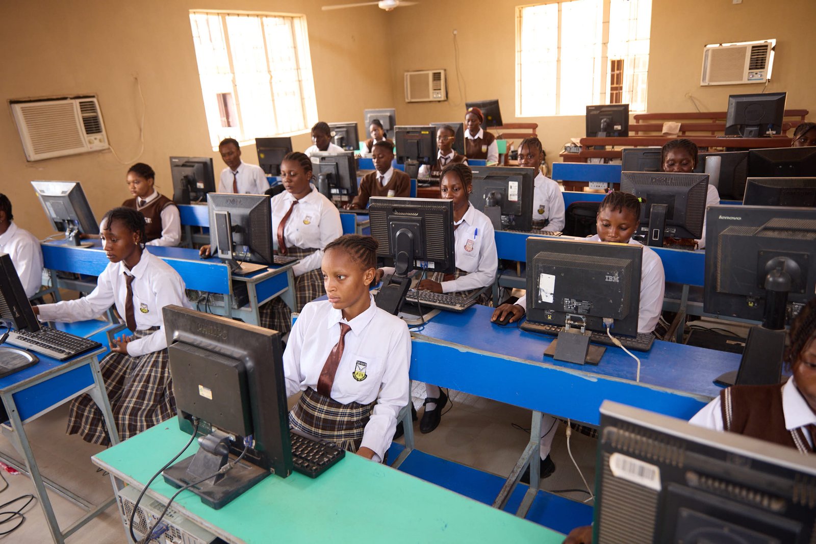 Life Baker students in computer laboratory